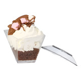 Copo Diamantinho 150ml C Tampa Doces Mousse 50 Unid