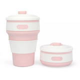 Copo Dobrável Silicone Retrátil Térmico Bebidas Chá Café