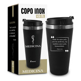 Copo Inox Emborrachado Medicina 450ml