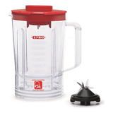 Copo Liquidificador Arno Power Max 1400 Ln56 Limpa Fácil C Tampa Vermelho