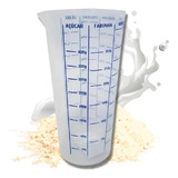 Copo Medida Graduado Plástico 500 Ml Receitas Medidor Porção Cor Transparente