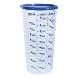 Copo Medidor Graduado Com Tampa Injetemp 570ml Dosador Cor Transparente