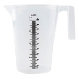 Copo Medidor Sem Tampa Plástico 1000ml 1l Com Alça