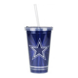 Copo Nfl Com Canudo Dallas Cowboys 480ml