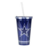 Copo Nfl Com Canudo Dallas Cowboys 480ml