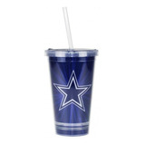 Copo Nfl Com Canudo Dallas Cowboys 480ml