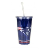 Copo Nfl Com Canudo New England Patriots 480ml