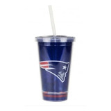 Copo Nfl Com Canudo New England Patriots 480ml