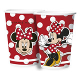 Copo Papel 180ml Festa Minnie Red C 08 Unid Regina