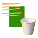 Copo Papel Branco 80ml Cx 100 Unidades Biodegradável