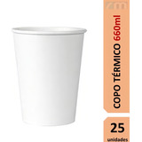 Copo Papel Descartável Grande Chopp Milkshake Sorvete 660ml