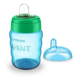 Copo Philips Avent Easy Sip 260ml Com Bico Silicone Meninos
