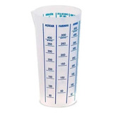 Copo Plástico Medidor 500ml P Receitas Graduado Medida Cor Incolor