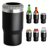 Copo Porta Cerveja Garrafa Térmica Latinha De Aço 420ml D