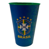 Copo Seleção Brasileira Oficial Camisa Azul Plástico 550ml