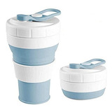 Copo Silicone Retratil Dobravel Termico Cafe Chá Bolsa 350ml