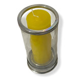 Copo Suporte Vela 7 Dias Vidro Antichamas