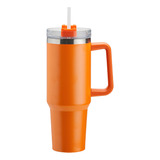 Copo Térmico 1200ml Com Canudo E Tampa Grande Anti vazamento