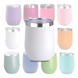 Copo Térmico Aço Inox 360ml C Tampa Cuia Cerveja E Café