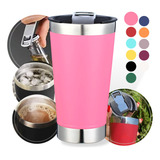 Copo Termico Aço Inox Vácuo C Tampa E Abridor Cerveja Chopp