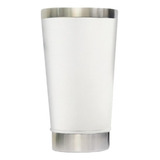 Copo Térmico Caneca Cerveja Chá Achocolatado Bebidas Com Tampa E Abridor Agua Gelada Cor Branco Copo Térmico 473ml Com Tampa E Abridor Para Cerveja