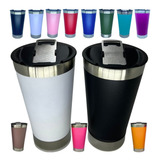 Copo Termico Cerveja Café Em Inox Com Tampa E Abridor Chopp