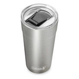 Copo Térmico Coleman Cerveja Inox Cores Tampa Abridor 600ml Cor Prateado Liso