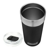 Copo Térmico De Cerveja Coleman 600 Ml Com Tampa Preto