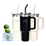 Copo Térmico Gigante 1 2l Inox Com Tampa E Canudo