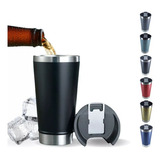 Copo Térmico Inox Tampa Abridor Cerveja Gelada Com Logo Sortido
