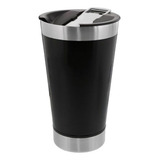 Copo Térmico Para Cerveja Café Chá Chopp 473ml C Tampa Cor Preto Liso