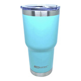 Copo Térmico Siluet Compacto Frio Quente Inox 850ml Nautika Cor Turquesa