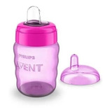 Copo Transição Bico Silicone Easy Sip Cup 260ml Menina Avent