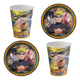 Copos E Pratos Festa Naruto Kit Promocional