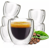 Copos Xicara Duplo 80ml Nespresso Dolce Gusto Café 6 Peças