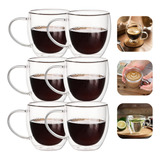 Copos Xicara Duplo 80ml Nespresso Dolce Gusto Café 6 Peças