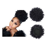 Coque De Cabelo Puff Afro Cacheado