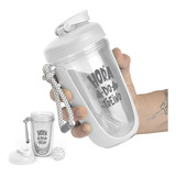 Coqueteleira Academia 550ml Shakeira Copo Garrafa Shake Mola