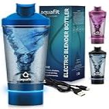 Coqueteleira Elétrica De Proteína Coqueteleira Recarregável Por USB De 680 G Para Misturas De Proteína Misturador De Proteína Aparelhos Para Homens Acessórios De Academia Azul 