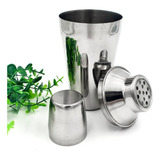Coqueteleira Inox 500 Ml 3 Peças Drinks Caipirinha Bar