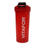 Coqueteleira Vermelha 600ml Vitafor Com Peneira Rede