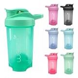 Coqueteleira Whey Shaker Academia Com Misturador 500 Ml Verde 