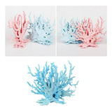 Coral Artificial Lindo Ornamento Coral Resina