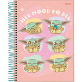 coral kades-coral kades Caderno Espiral Univ Cd 01 Materia Baby Yoda 80fls Jandaia