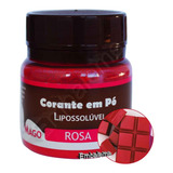 Corante Alimentício Chocolate Pó Rosa Lipossolúvel 5g Mago