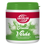 Corante Alimentício Em Pó Verde 100g Arcolor
