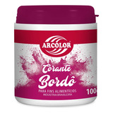 Corante Bordô Em Pó 100g Arcolor