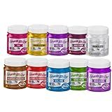 Corante Comestível Alimentício Gel Kit Com 10 Potes Para Chantilly Suspiro Glacê Mix