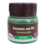 Corante Em Pó Para Chocolate Lipossolúvel Verde 5g Mago