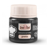 Corante Hidrossolúvel Em Pó Preto 2 5g Gran Chef